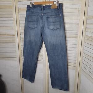 Calvin Klein Relaxed Straight Leg Mens Blue Jeans 34 34x30 Cotton